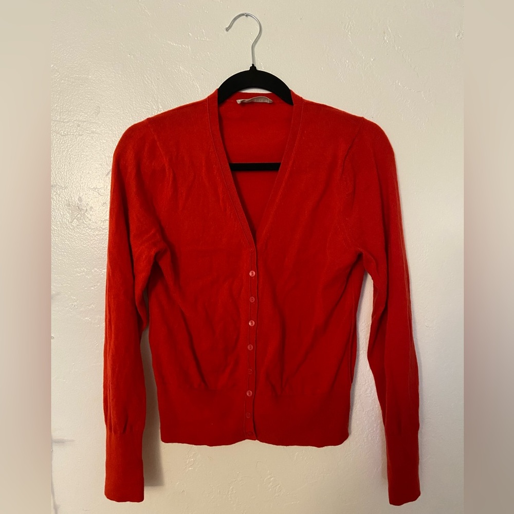 Everlane Wool/Cotton Blend Cardigan, Size M